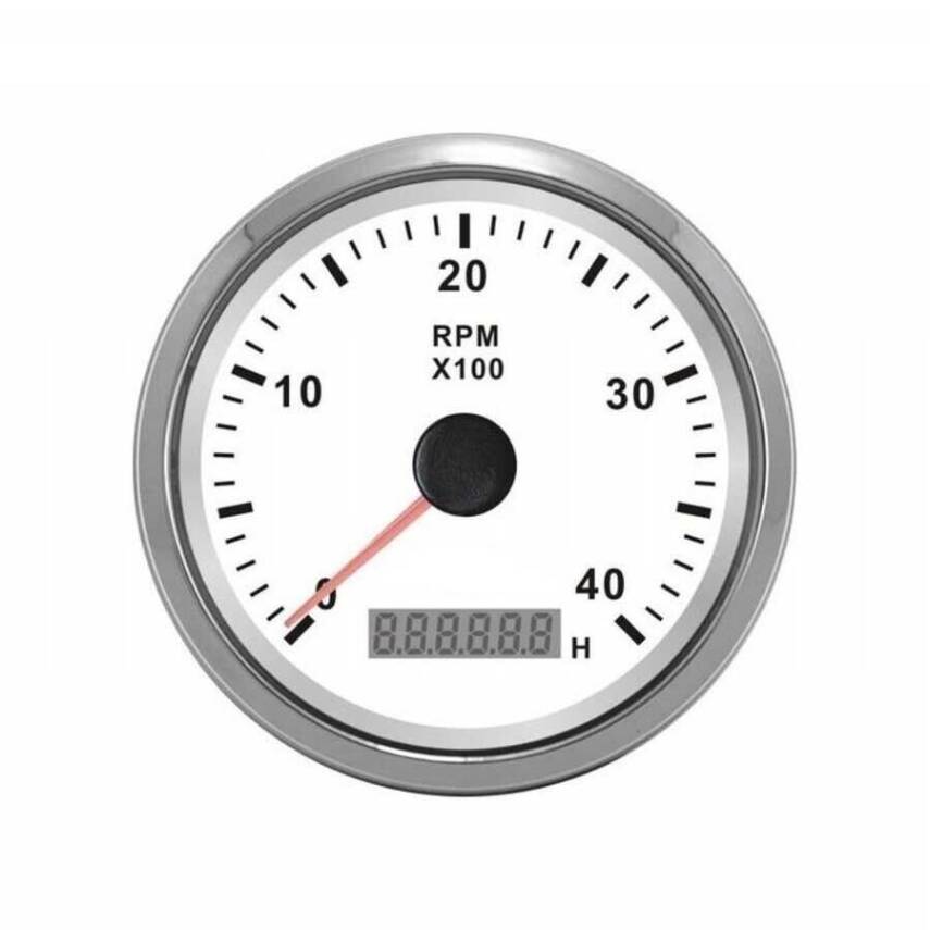 4000 RPM 12 - 24 V Devir ve Zaman Saati Göstergesi - 1