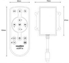 Aquatic AQ-RF-34 Radyo Frekanslı El Tipi Kumanda - 1