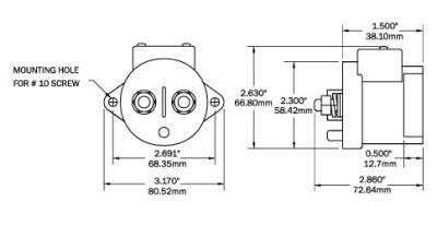 Blue Sea Systems L Serisi Solenoid Switch - 3