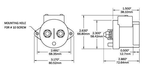 Blue Sea Systems L Serisi Solenoid Switch - 3