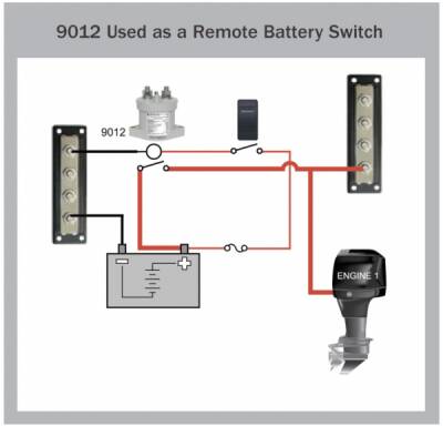 Blue Sea Systems L Serisi Solenoid Switch - 2