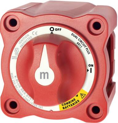 Blue Sea Systems M-Serisi Dual Circuit Plus ™Akü Şalteri - 1