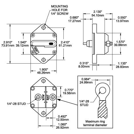 Blue Sea Systems Otomatik Sigorta - 2