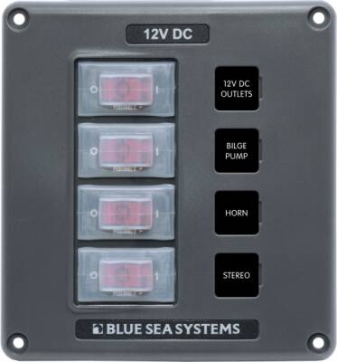 Blue Sea Systems Suya Dayanıklı Sigorta Panelleri - 1