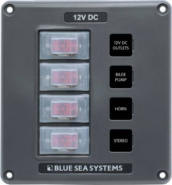 Blue Sea Systems Suya Dayanıklı Sigorta Panelleri - 1