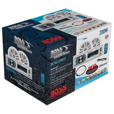 BOSS Audio Systems MCK632WB.6 USB, AUX Girişli Bluetoothlu Hoparlörlü Marin Teyp Seti - 2