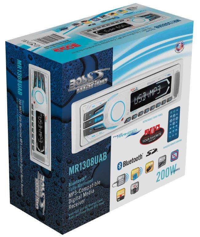 BOSS Audio Systems MR1308UAB USB, AUX Girişli Bluetoothlu Marin Teyp - 3