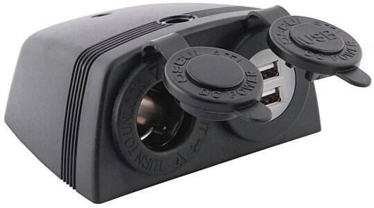 Çiftli USB Soketi Ve Çakmak Soketi - 1