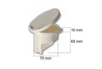 Duş Yuvası Yan Montaj Kapaklı - 1