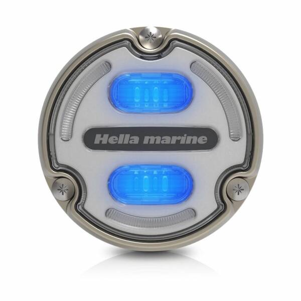 Hella Marine Apelo A2 Bronz Beyaz/Mavi Su Altı Aydınlatma Lambası - 3