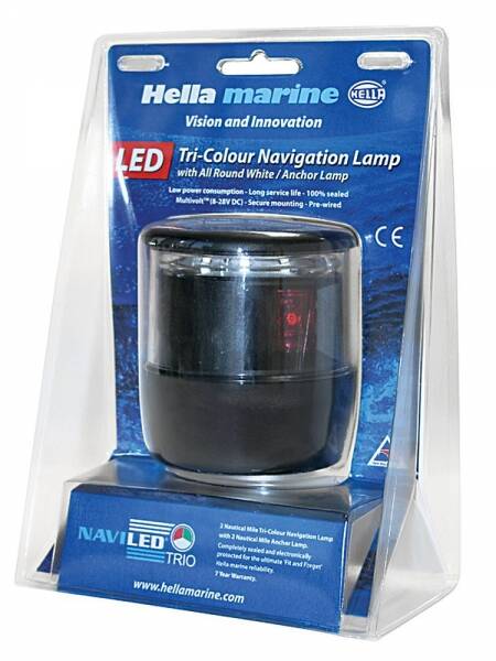 Hella Marine NaviLED Üç Renkli Demir Fenerli Seyir Feneri - 4