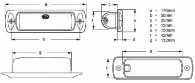 Hella Marine Sea Hawk Led Güverte Aydınlatma Lambası - 2