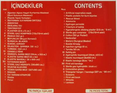 İlk Yardım Çantası - 76 Parça - 2