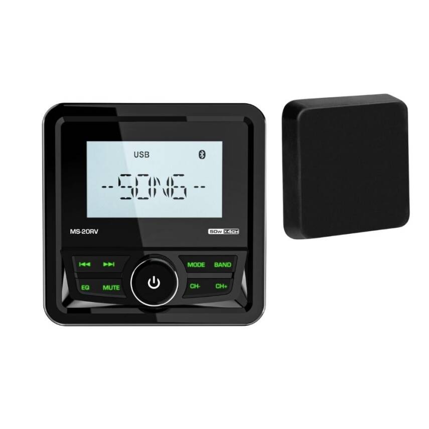 Kare USB Girişli Bluetoothlu Marine Teyp - 2