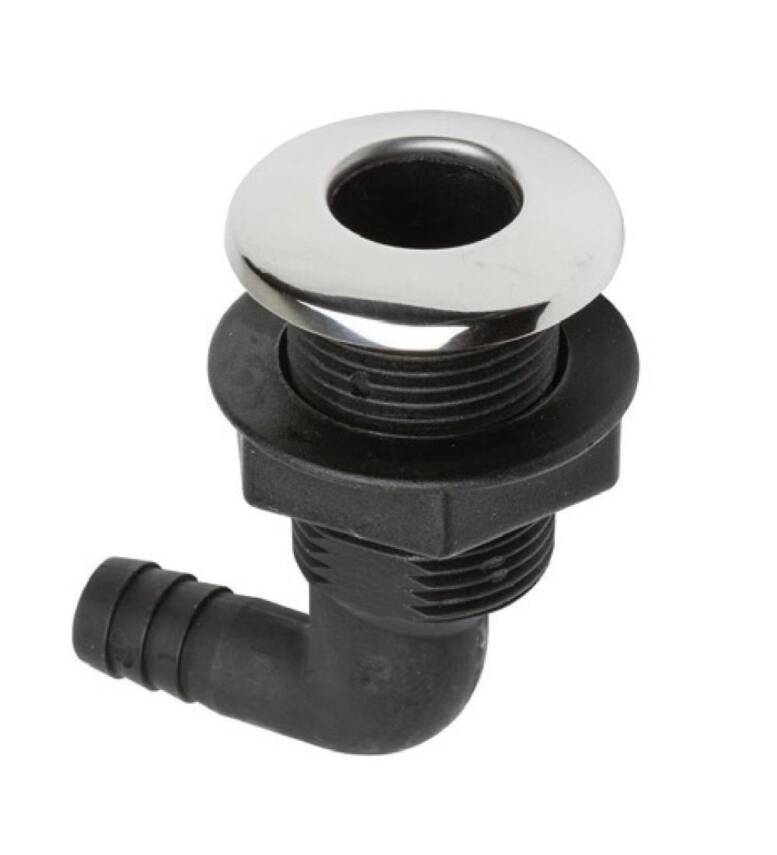 Krom Flanşlı Sintine Çıkışı Dirsekli - 1