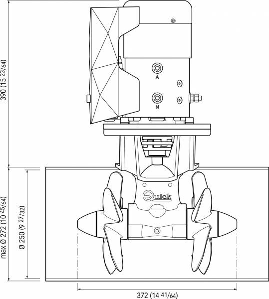 Quick Baş Manevra Pervanesi 120kgf 12V - 2