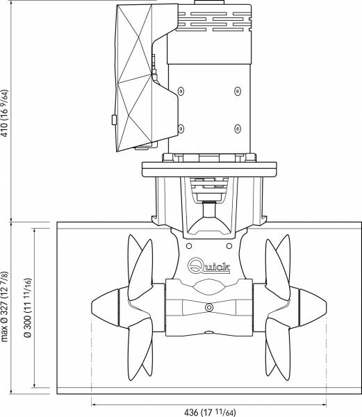 Quick Baş Manevra Pervanesi 250kgf 24V - 2