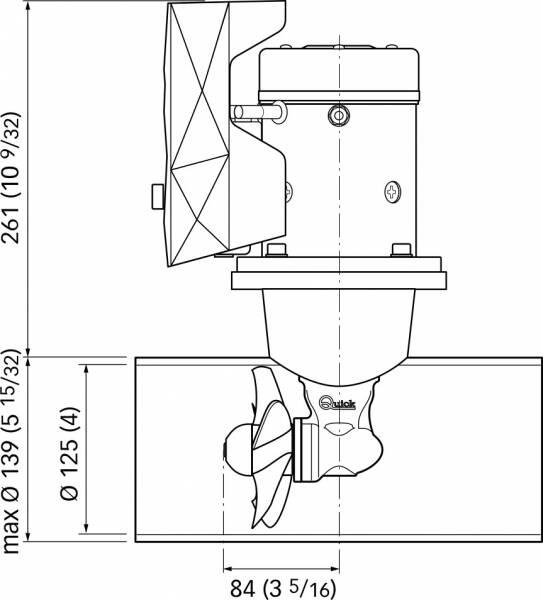 Quick Baş Manevra Pervanesi 30kgf 12V - 2