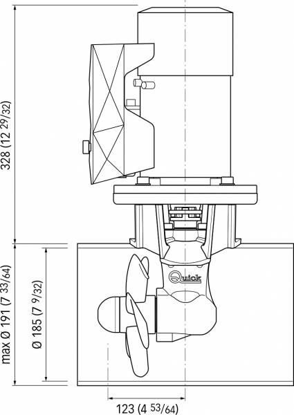 Quick Baş Manevra Pervanesi 75kgf 24V - 2