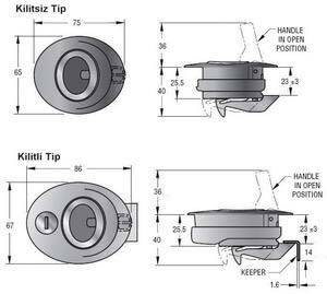Southco Marine Beetle™ Kulplu Kilit - 2