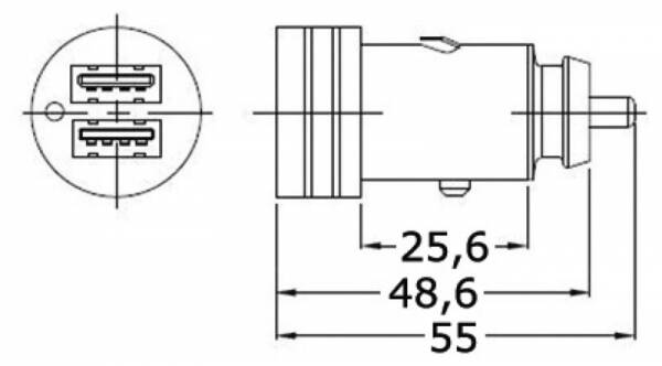 USB Bağlantılı Çakmak Fişi - 2