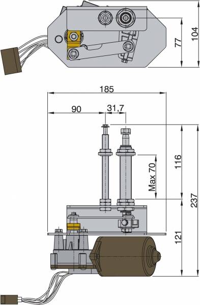 Vetus Ağır Hizmet Tipi Silecek Sistemi - 2