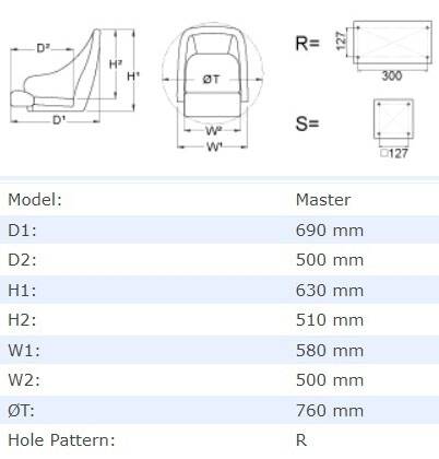 Vetus Koltuk Model Master - 4