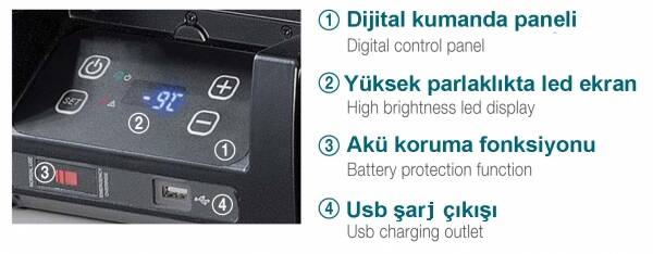 Vitrifrigo Portatif Buzdolabı-Dondurucu Model VF45P - 3